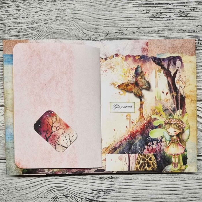 Handgefertigtes Junk Journal "Woodland Fairies" – Bild 7