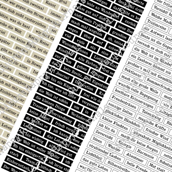 Deutsche Texte & Sprüche, 9 Seiten [Digital] – Bild 3