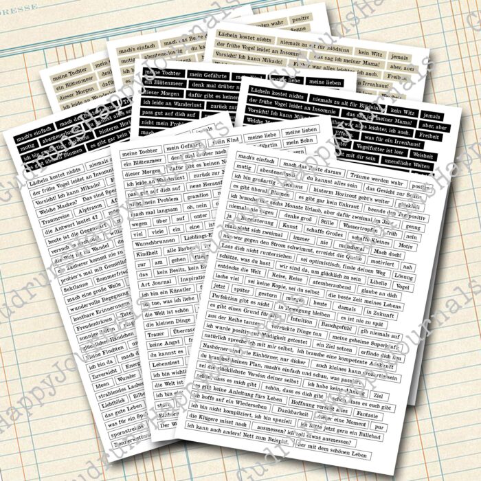 Deutsche Texte & Sprüche, 9 Seiten [Digital] – Bild 2