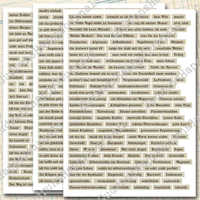 Deutsche Texte & Sprüche, 9 Seiten [Digital] – Bild 4