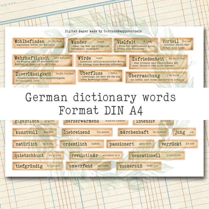 Deutsche Wörterbuch Schilder, 3 Seiten [Digital] – Bild 4