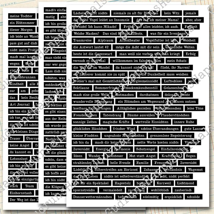 Deutsche Texte & Sprüche, 9 Seiten [Digital] – Bild 5