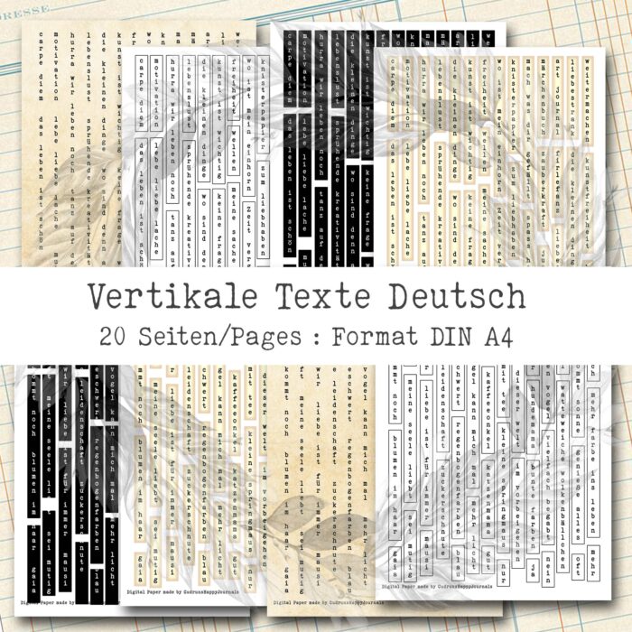 Deutsche Texte & Sprüche, senkrecht, 20 Seiten [Digital] – Bild 2