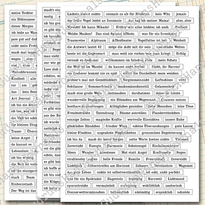 Deutsche Texte & Sprüche, 9 Seiten [Digital] – Bild 6