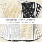 Deutsche Texte & Sprüche, senkrecht, 20 Seiten [Digital]