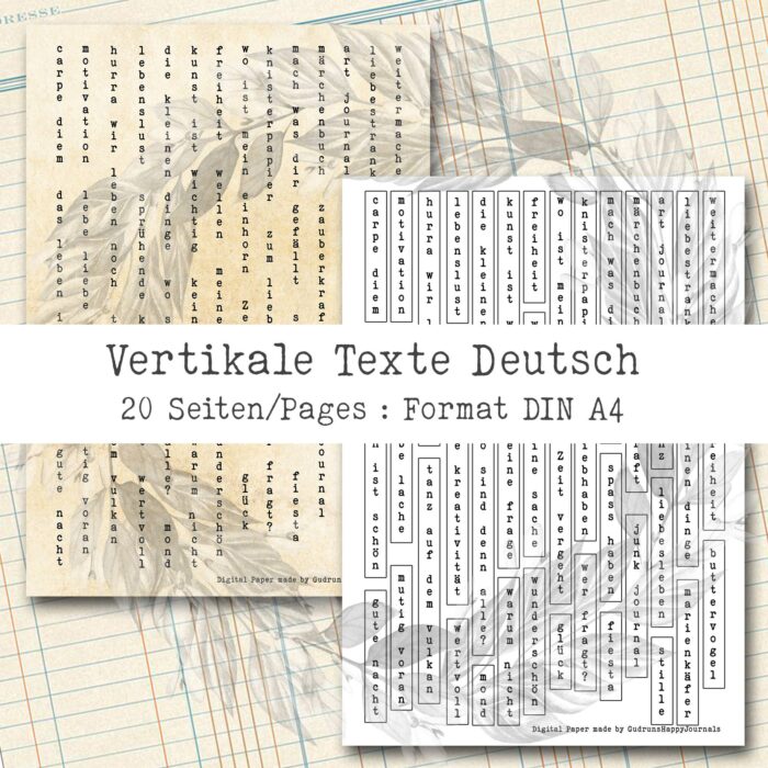 Deutsche Texte & Sprüche, senkrecht, 20 Seiten [Digital] – Bild 3