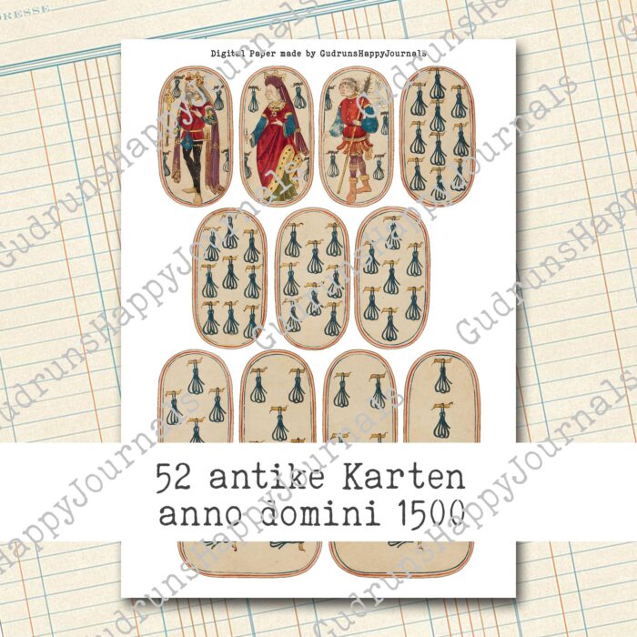 Antike Spielkarten "Kloster Spielkarten von 1500", 4 Seiten [Digital] – Bild 4