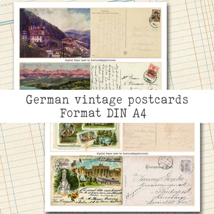Deutsche Vintage Postkarten, 9 Seiten [Digital] – Bild 4