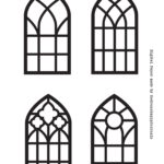 Freebie! Vorlage für gothische Fenster [Digital]