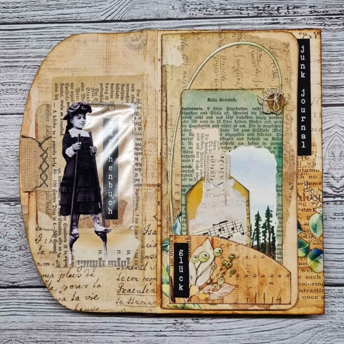 Handgefertigtes "Greenery Flip-Flop Journal" – Bild 2