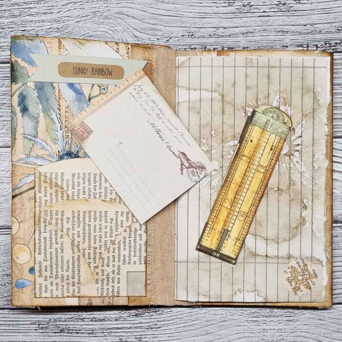 Handgefertigtes "Greenery Flip-Flop Journal" – Bild 3
