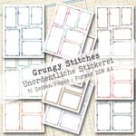 Grungy Stitches, Dekoration, 10 Seiten [Digital]