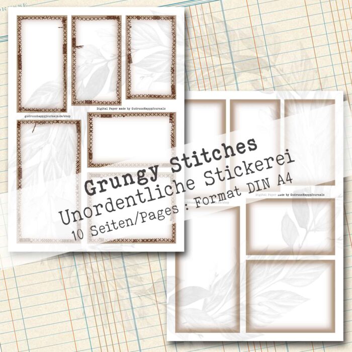 Grungy Stitches, Dekoration, 10 Seiten [Digital] – Bild 3