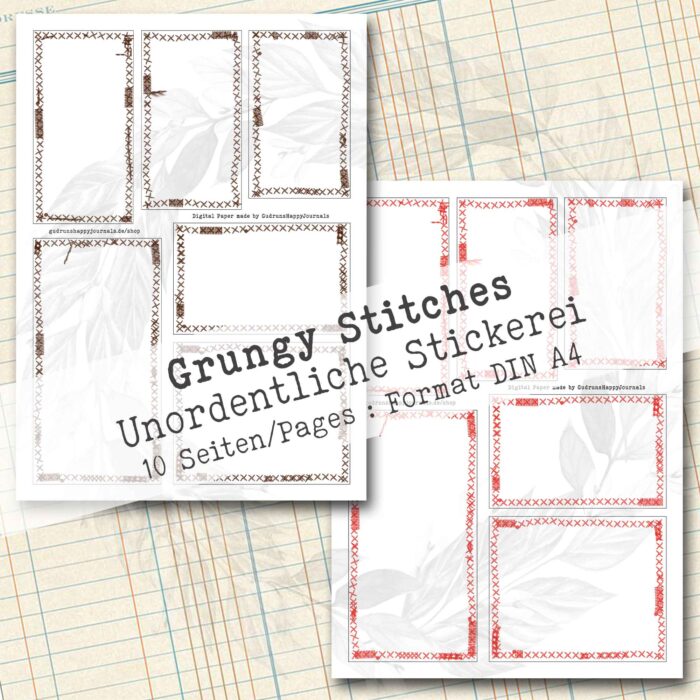 Grungy Stitches, Dekoration, 10 Seiten [Digital] – Bild 7