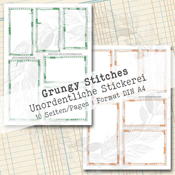 Grungy Stitches, Dekoration, 10 Seiten [Digital] – Bild 5