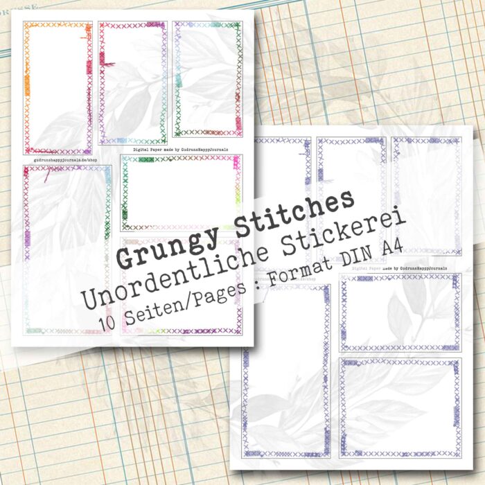 Grungy Stitches, Dekoration, 10 Seiten [Digital] – Bild 4