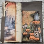 Handgefertigtes Junk Journal "Halloween Envelope" – Bild 14