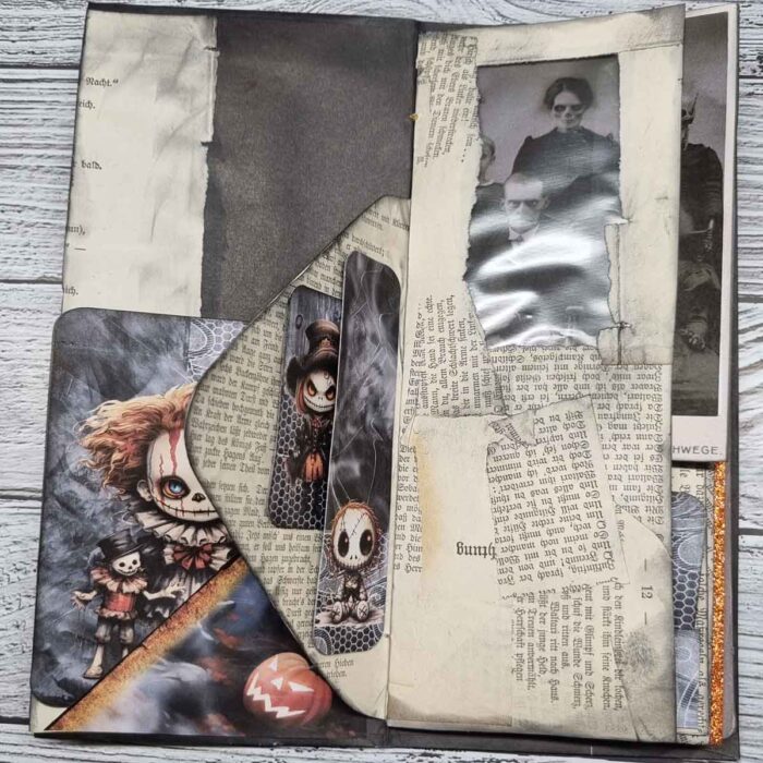 Handgefertigtes Junk Journal "Halloween Envelope" – Bild 4