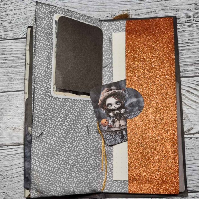 Handgefertigtes Junk Journal "Halloween Envelope" – Bild 8