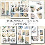 Winterwölfe, 7 Seiten, Dekoration [Digital]