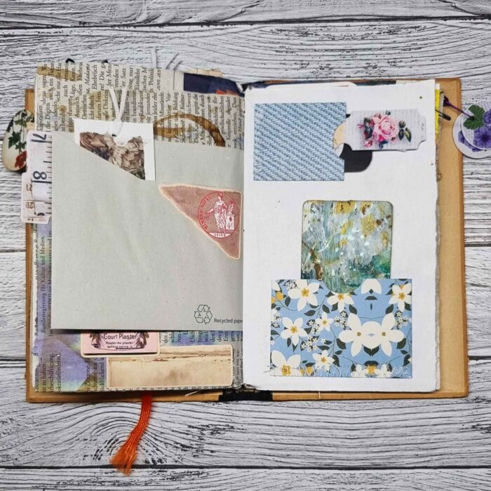 Handgefertigtes Junk Journal "Real Junk" – Bild 10