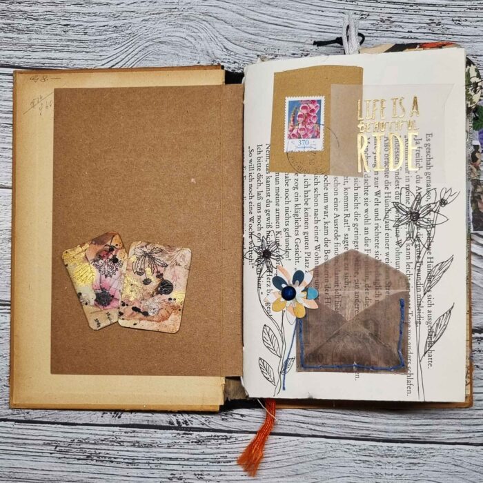 Handgefertigtes Junk Journal "Real Junk" – Bild 2