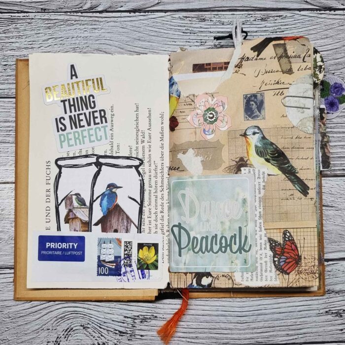 Handgefertigtes Junk Journal "Real Junk" – Bild 4