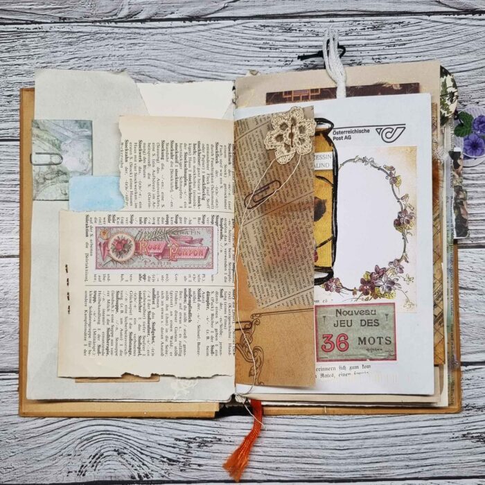 Handgefertigtes Junk Journal "Real Junk" – Bild 5