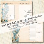 Undatierter Kalender in creme-türkis, 20 Seiten [Digital] – Bild 8