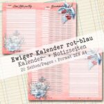Undatierter Kalender in rot-blau, 20 Seiten [Digital] – Bild 10