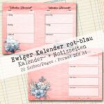 Undatierter Kalender in rot-blau, 20 Seiten [Digital] – Bild 7