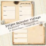 Undatierter Kalender vintage, 20 Seiten [Digital] – Bild 11