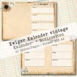 Undatierter Kalender vintage, 20 Seiten [Digital] – Bild 4