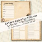 Undatierter Kalender vintage, 20 Seiten [Digital] – Bild 5