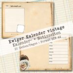 Undatierter Kalender vintage, 20 Seiten [Digital] – Bild 10