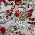 Journal Verschlusskette, rot - Unikat – Bild 3