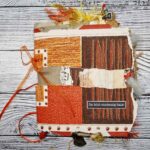 Handgefertigtes Junk Journal "Orange Scrappy"