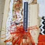 Handgefertigtes Junk Journal "Orange Scrappy" – Bild 7
