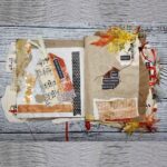 Handgefertigtes Junk Journal "Orange Scrappy" – Bild 2