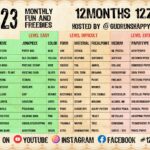 Freebie! 12 Monate - 12 Zines Promptliste (english) [Digital]
