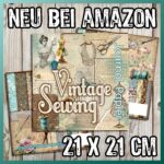 Vintage Sewing (quadratisch 21x21 cm)