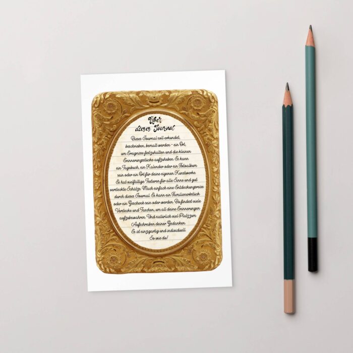 Set mit 10 Postkarten "Über dieses Journal" – Bild 5