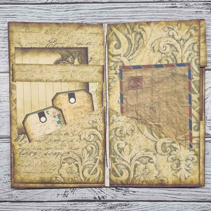 Handgefertigtes "Vintage Tag Folio" – Bild 6