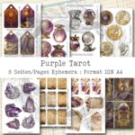 Purple Tarot, Ephemera & Dekoration, 8 Seiten [Digital]