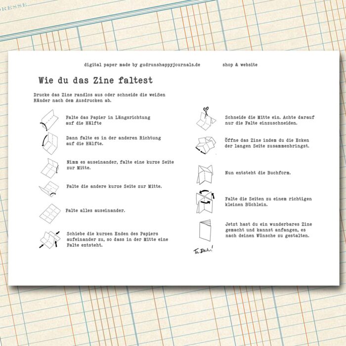 Weihnachtshasen, 2 Zines mit Dekorationen, 3 Seiten [Digital] – Bild 6