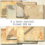 Basic Natural Hintergrund Set, 8 Seiten [Digital]