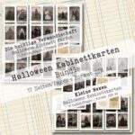 Halloween Kabinettkarten, Bundle, 17 Seiten [Digital]