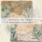 Greenery Old Paper, Hintergrund Set, 10 Seiten [Digital] – Bild 5