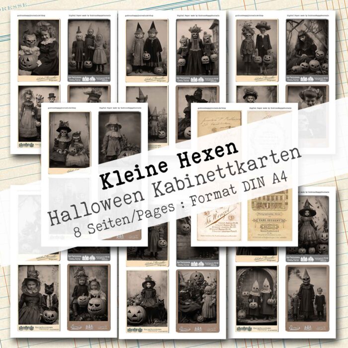 Halloween Kabinettkarten, Bundle, 17 Seiten [Digital] – Bild 3