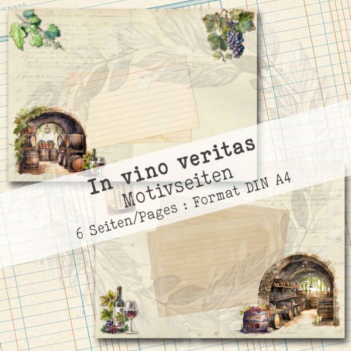 In vino veritas, Hintergrundpapier, 6 Seiten [Digital] – Bild 5